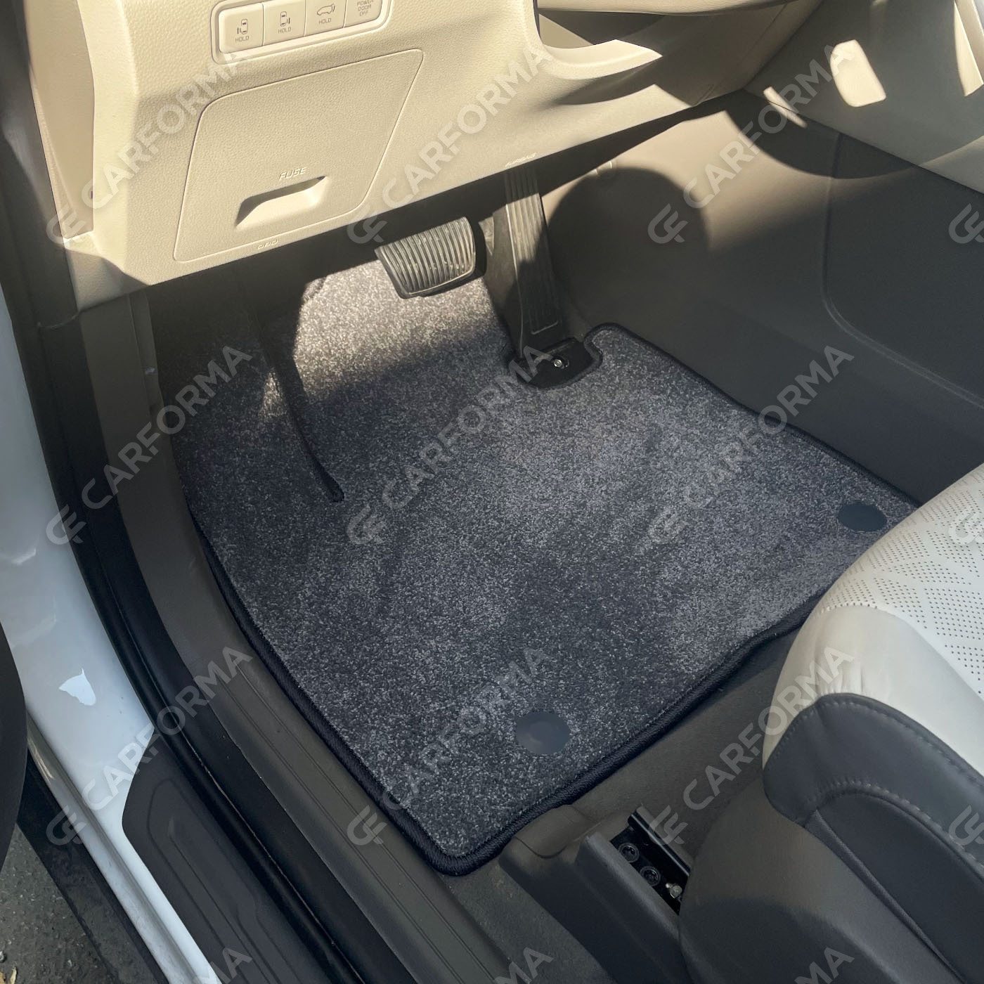 Ворсовые коврики на KIA Carnival IV 7 мест без оттоманок 2020&nbsp;-&nbsp;2026 в Ижевске