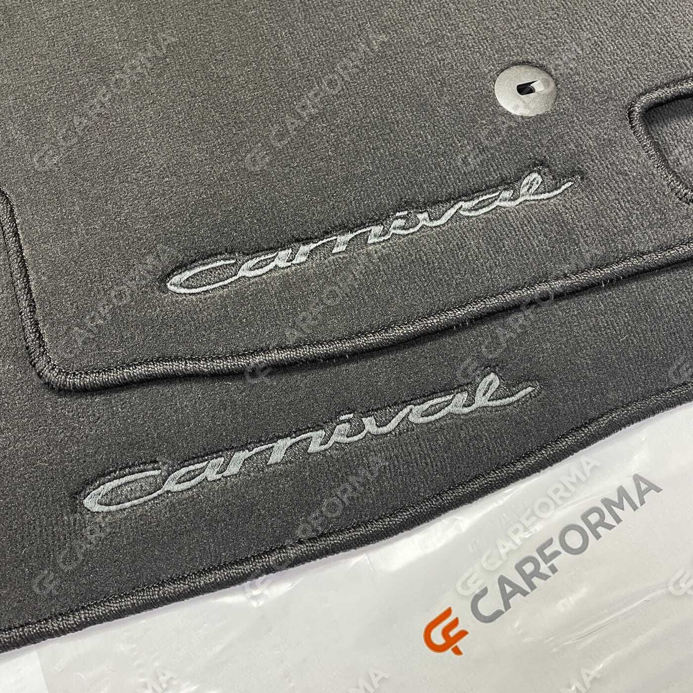 Ворсовые коврики на KIA Carnival IV 7 мест без оттоманок 2020&nbsp;-&nbsp;2026 в Ижевске