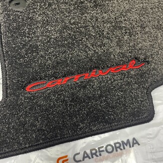 Ворсовые коврики на KIA Carnival IV 7 мест без оттоманок 2020&nbsp;-&nbsp;2026 в Ижевске